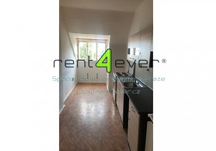 Pronájem bytu, Metro A Strašnická, Nad Primaskou, podkrovní byt 1+1, 41 m2, komora, nevybavený , Rent4Ever.cz