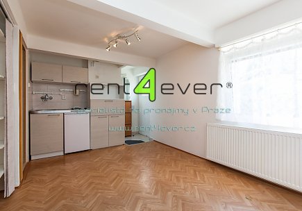 Pronájem bytu, Krč, V rovinách, byt 1+kk v RD, 15 m2, cihla, zahrada, nezařízený nábytkem, Rent4Ever.cz