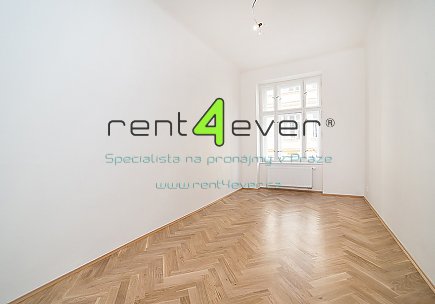 Pronájem bytu, Bubeneč, Korunovační, byt 3+1, 80 m2, cihla, komora, sklep, nezařízený nábytkem, Rent4Ever.cz