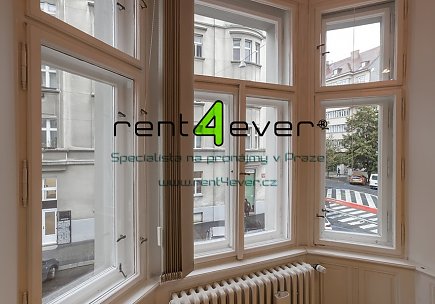 Pronájem bytu, Bubeneč, U studánky, 2+1, 75 m2, cihla, nezařízený, Rent4Ever.cz