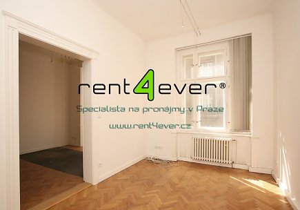 Pronájem bytu, Bubeneč, U studánky, 2+1, 75 m2, cihla, nezařízený, Rent4Ever.cz