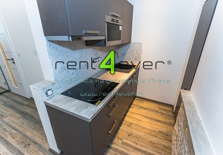 Pronájem bytu, Vinohrady, Francouzská, 1+kk, 30 m2, cihla, vestavěné patro, zahrada, nezařízený, Rent4Ever.cz