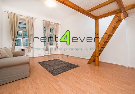 Pronájem bytu, Žižkov, Sudoměřská, 3+1, 93 m2, cihla, po rekonstrukci, balkon, zahrada, zařízený, Rent4Ever.cz