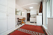 Pronájem bytu, Vysočany, Pod Harfou, 1+kk, 25m2, novostavba, cihla, výtah, balkon, zařízený, Rent4Ever.cz