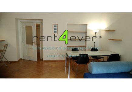 Pronájem bytu, Vinohrady, Na Kozačce, 2+kk, 58 m2, po rekonstrukci, výtah, terasa, část. zařízený, Rent4Ever.cz