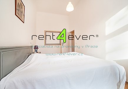 Pronájem bytu, Metro B Anděl, Jindřicha Plachty, 2+kk, 48.94 m2, cihla, balkon, vybavený nábytkem, Rent4Ever.cz