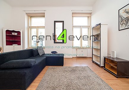 Pronájem bytu, Metro B Anděl, Jindřicha Plachty, 2+kk, 48.94 m2, cihla, balkon, vybavený nábytkem, Rent4Ever.cz