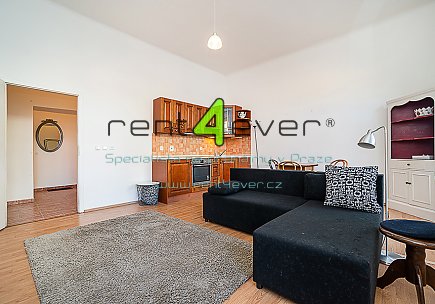 Pronájem bytu, Metro B Anděl, Jindřicha Plachty, 2+kk, 48.94 m2, cihla, balkon, vybavený nábytkem, Rent4Ever.cz