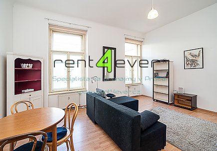 Pronájem bytu, Metro B Anděl, Jindřicha Plachty, 2+kk, 48.94 m2, cihla, balkon, vybavený nábytkem, Rent4Ever.cz