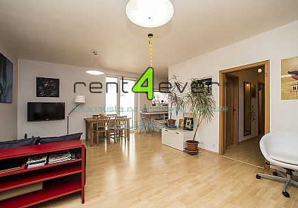 Pronájem bytu, Hrdlořezy, U Smetanky, 2+kk, 62 m2, novostavba, balkon, garáž. stání, vybavený, Rent4Ever.cz