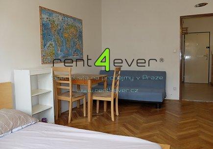 Pronájem bytu, Vinohrady, Uruguayská, byt 1+kk, 30 m2, cihla, po rekonstrukci, vybavený, Rent4Ever.cz