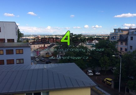 Pronájem bytu, Kobylisy, Vršní, mezonetový byt 3+kk, 50.3 m2, cihla, terasa, sklep, část. vybavený, Rent4Ever.cz