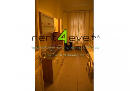 Pronájem bytu, Vinohrady, Lužická, byt 1+1, 40 m2, cihla, zařízený nábytkem, Rent4Ever.cz