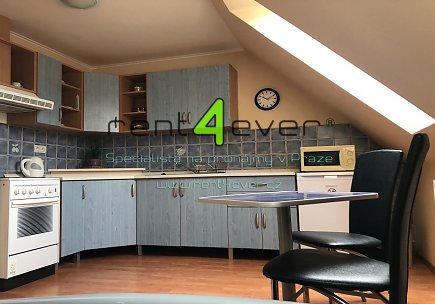 Pronájem bytu, Lipence, Jílovišťská, podkrovní byt 1+kk, 30 m2, cihla, vybavený nábytkem, Rent4Ever.cz