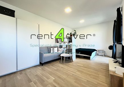 Pronájem bytu, Řepy, U boroviček, byt 1+kk, 38.30m2, novostavba, balkon, sklep, parkování, Rent4Ever.cz