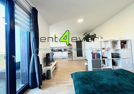Pronájem bytu, Řepy, U boroviček, byt 1+kk, 38.30m2, novostavba, balkon, sklep, parkování, Rent4Ever.cz