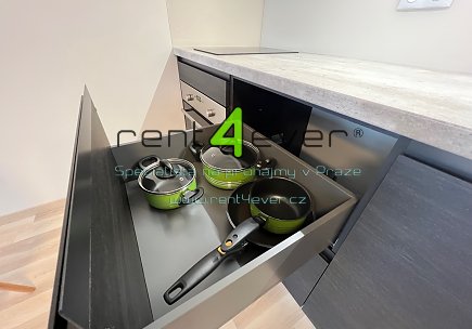 Pronájem bytu, Libuš, Na domovině, luxusní byt 1+kk, 33.6 m2, lodžie, vybavený nábytkem, Rent4Ever.cz